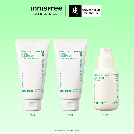 Green Tea Essentials Set - Hydrating Serum, Cleanser