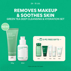 Green Tea Deep Cleansing & Hydration Set - Cleansing Balm, Hydrating Serum