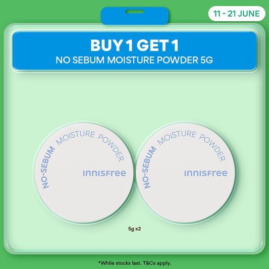 [1+1] No Sebum Moisture Powder 5g - Makeup Setting Loose Powder, Oil Control for Dry Skin