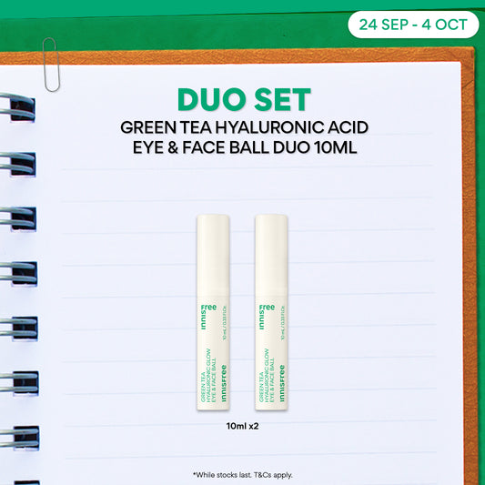Green Tea Hyaluronic Glow Eye and Face Ball Duo 10ml