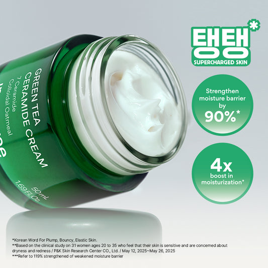 [COMING SOON] INNISFREE Green Tea Ceramide Cream 50ml - Hydrating Moisturiser for Deep Hydration, Moisture