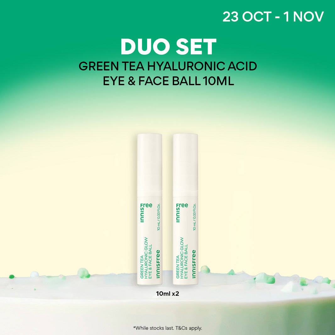 Green Tea Hyaluronic Glow Eye and Face Ball Duo 10ml