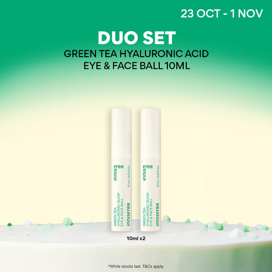 Green Tea Hyaluronic Glow Eye and Face Ball Duo 10ml