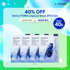 [11.11 Sale: 40% OFF] Gel Mask 4PCS Set with Hydrating Ampoule for Brightening / Soothing / Firming