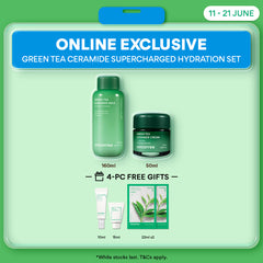 Green Tea Ceramide Milk & Cream Duo - Deep Hydration & Barrier Repair
