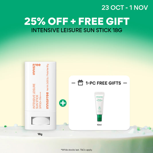 Intensive Leisure Sun Stick 18g - Water Resistant, Easy Sunscreen Reapplication