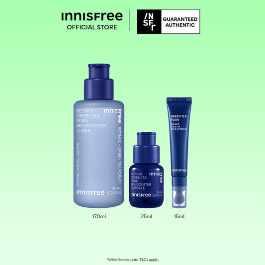 PDRN Power Firming Set - Skin booster Toner, Ampoule, Eye & Lip serum for Anti Aging, Wrinkles