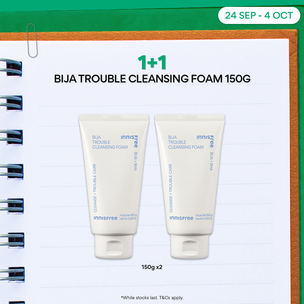 [1+1] Bija Trouble Cleansing Foam 150g - Facial Cleanser for Sensitive & Oily Skin