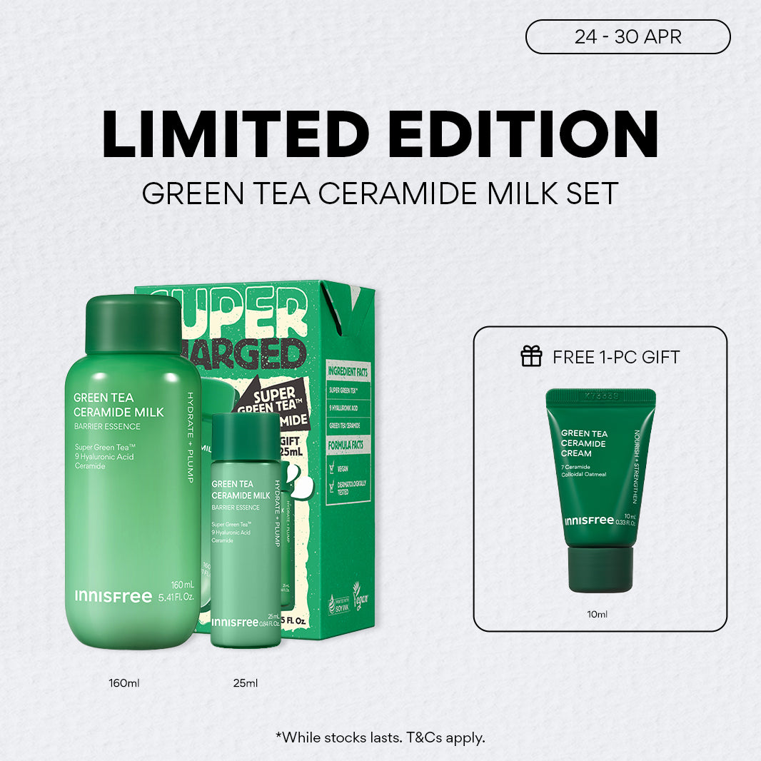 [LIMITED EDITION] Green Tea Ceramide Milk Set - Limited Edition, Toner for Hydration & Barrier Repair