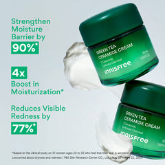 [COMING SOON] INNISFREE Green Tea Ceramide Cream 50ml - Hydrating Moisturiser for Deep Hydration, Moisture