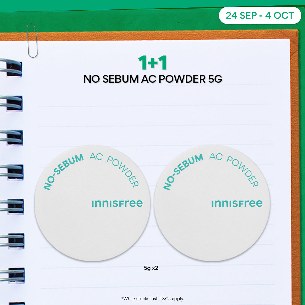 [1+1] No Sebum AC Powder 5g - Makeup Setting Loose Powder, Oil Control for Acne Skin