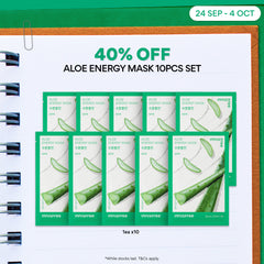Aloe Energy Mask 22ml x 10pcs