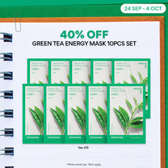Green Tea Energy Mask 22ml x 10pcs