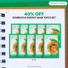 Kombucha Energy Mask 22ml x 10pcs