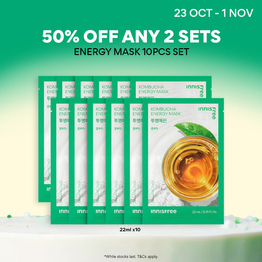 Kombucha Energy Mask 22ml x 10pcs