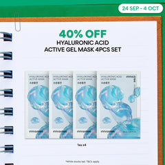 Hyaluronic Acid Active Mask Set x 4 Sheets