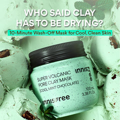 (LIMITED EDITION) INNISFREE Super Volcanic Pore Clay Mask 100ml (Cool Mint Chocolate)