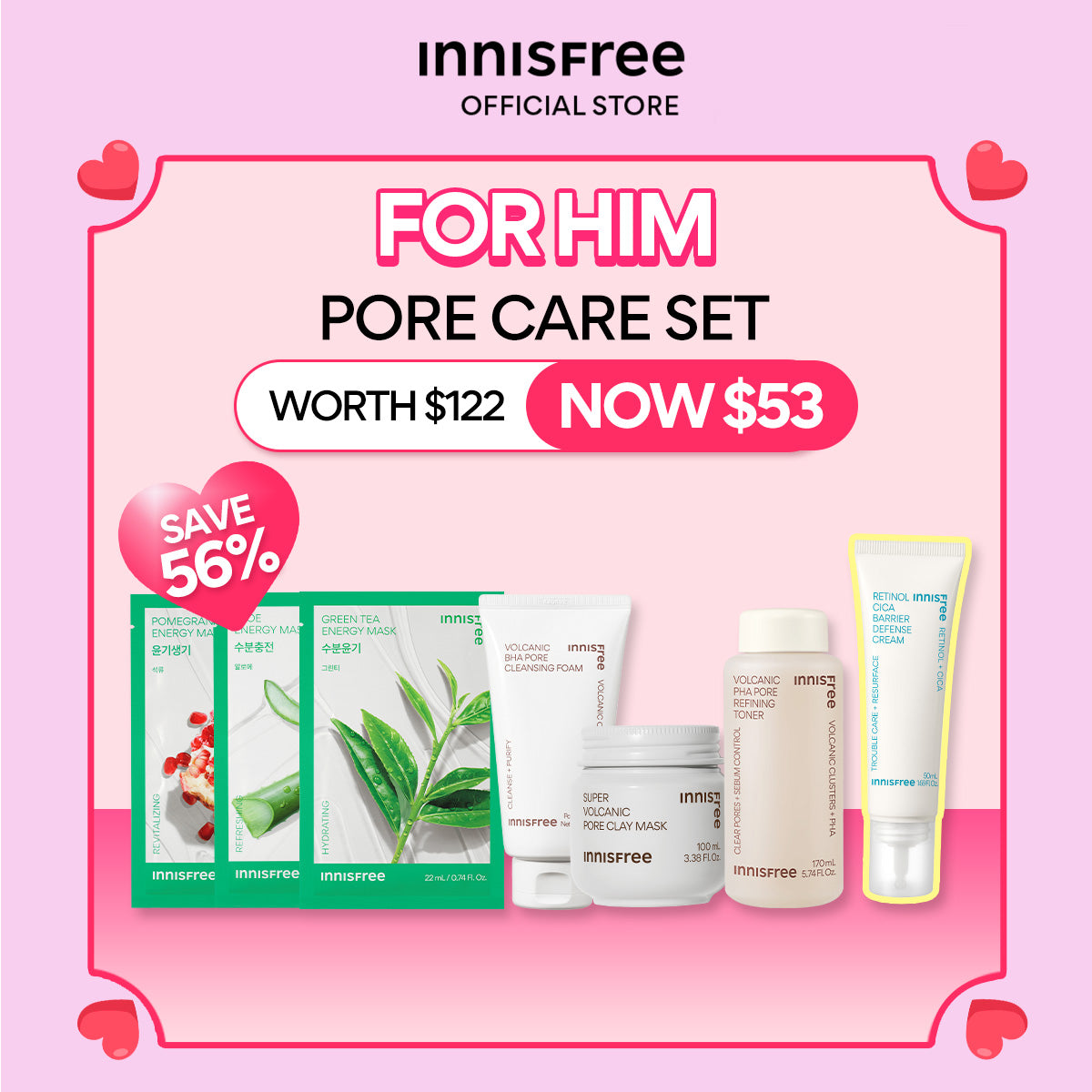 [FOR HIM - Valentine's Special Set] Pore Care Set