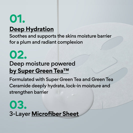 Green Tea Ceramide Milk Mask 8PCS Set
