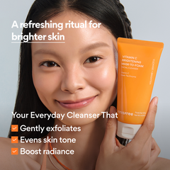 NEW! Vitamin C Brightening Mask to Foam - Cleanser with exfoliating AHA PHA for dead skin, dull skin
