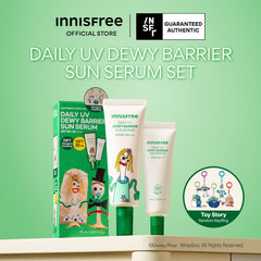[INNISFREE x TOY STORY] Daily UV Dewy Barrier Sun Serum Set + FREE Random Keychain - Limited Edition, SPF & Hydration