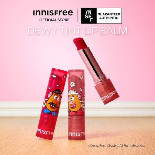 [INNISFREE x TOY STORY] Dewy Tint Lip Balm - Limited Edition, Choose from 2 Shades (Rose Brick / Power Cherry)