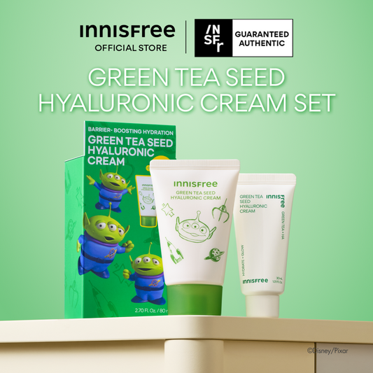 [INNISFREE x TOY STORY] Green Tea Seed Hyaluronic Cream Set - Limited Edition, Hydration & Moisture