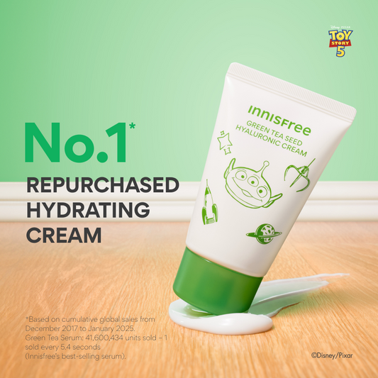 [INNISFREE x TOY STORY] Green Tea Seed Hyaluronic Cream Set - Limited Edition, Hydration & Moisture