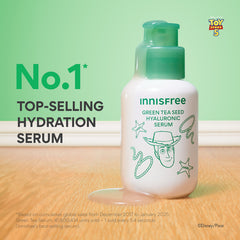 [INNISFREE x TOY STORY] Green Tea Seed Hyaluronic Serum Set + FREE Alien Mirror - Limited Edition